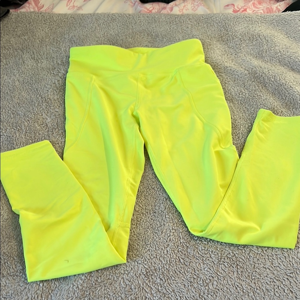 Old Navy Neon Yellow Kids Leggings